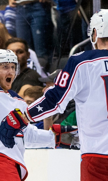 Nyquist's penalty shot in OT lifts Blue Jackets past Leafs